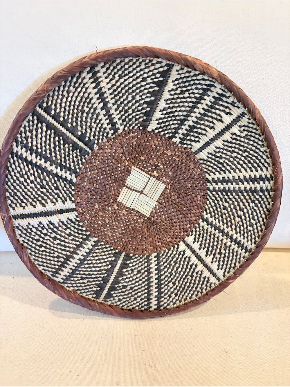 NEW Africa Woven Basket. Made by the Binga people of Zambia/Zimbabwe